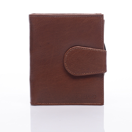 Dámská stylová kožená peněženka hnědá - Ellini Dahlia