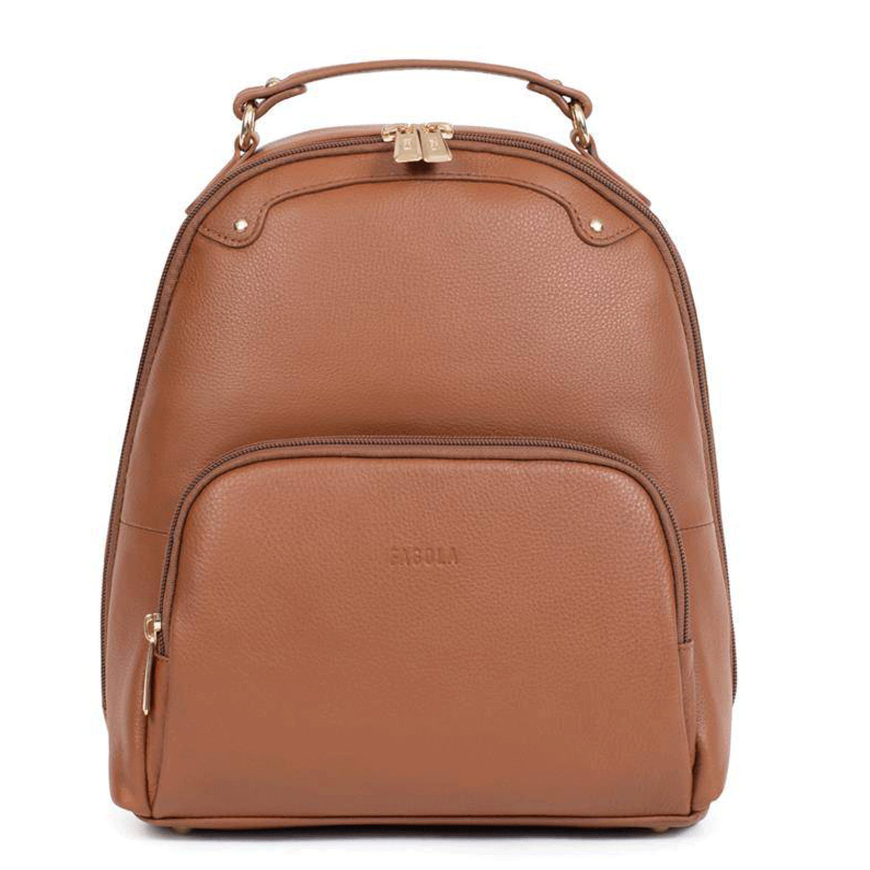 Dámský kožený batůžek světle hnědý - Fagola Familiar