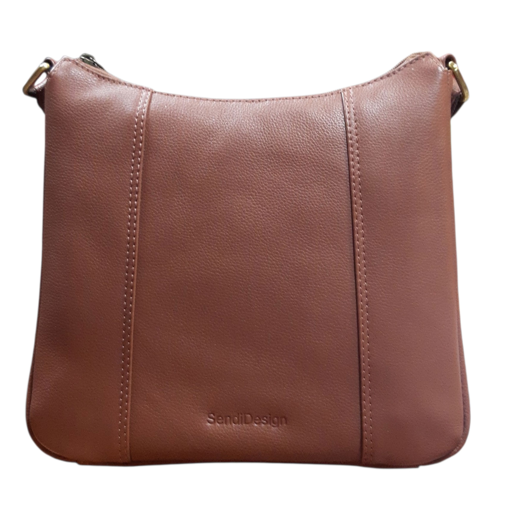 Dámská kožená crossbody kabelka koňaková - Sendi Design Diana