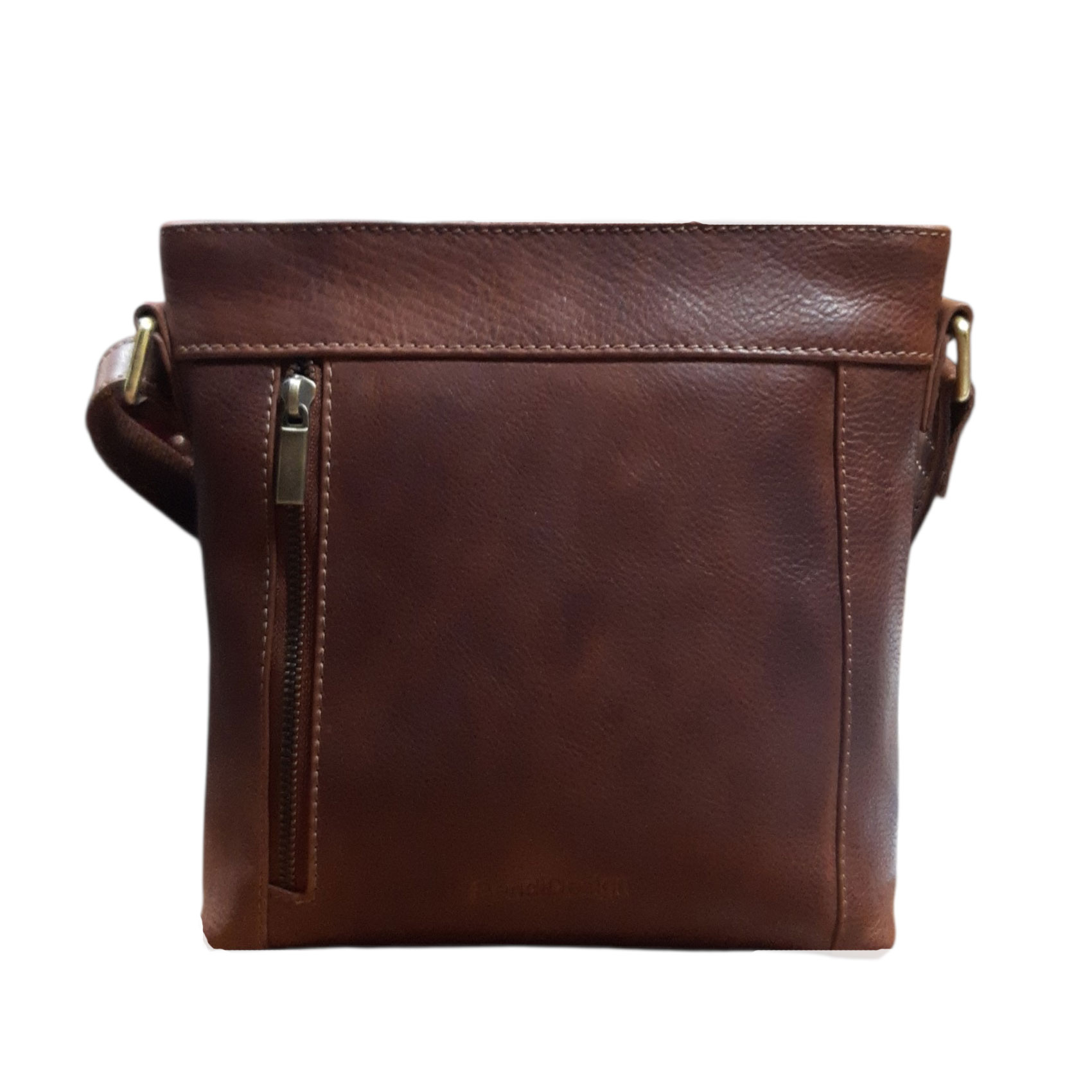 Dámská kožená kabelka přes rameno koňaková - Sendi Design Leona