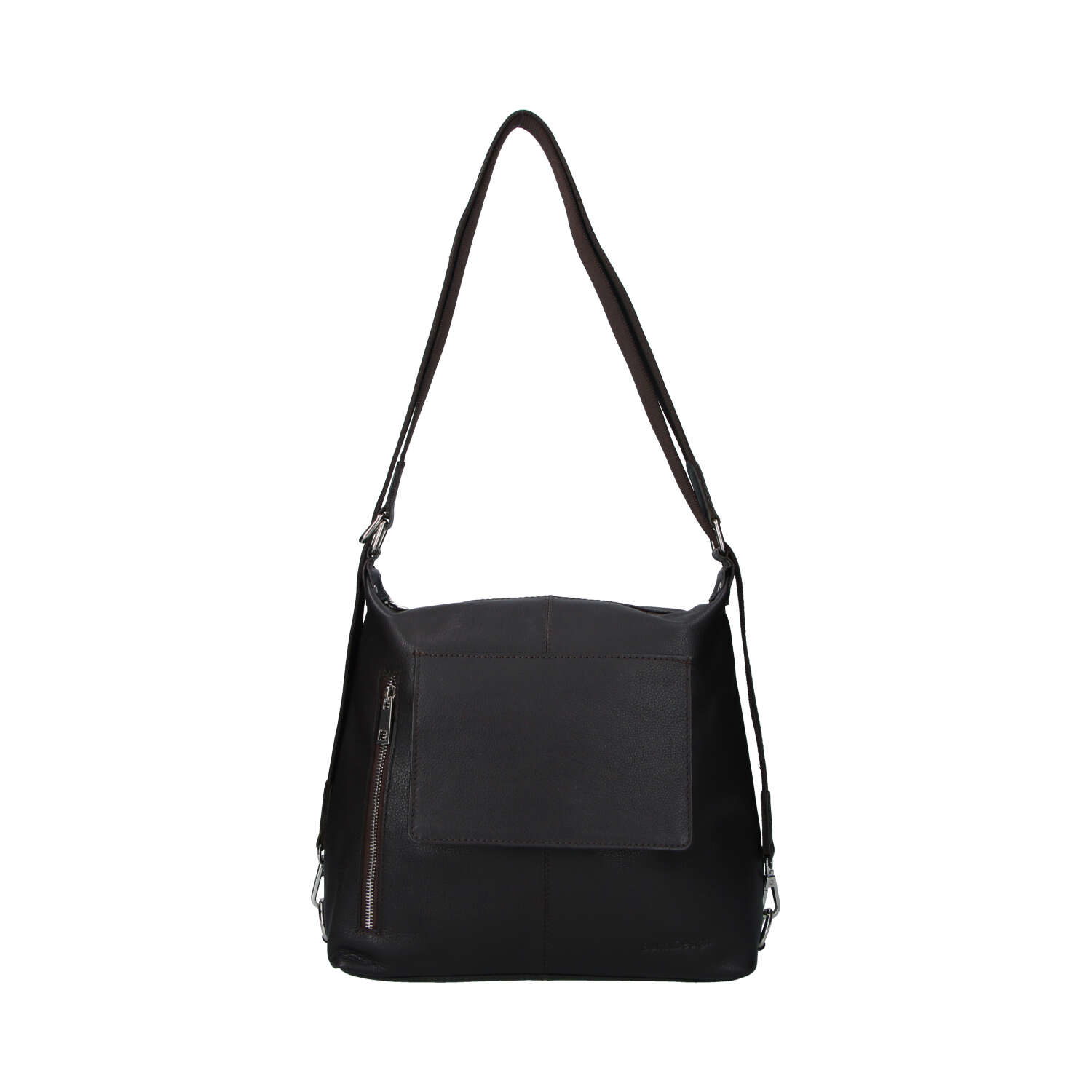 Dámská kožená kabelka batoh tmavě hnědá - Sendi Design Kirsen