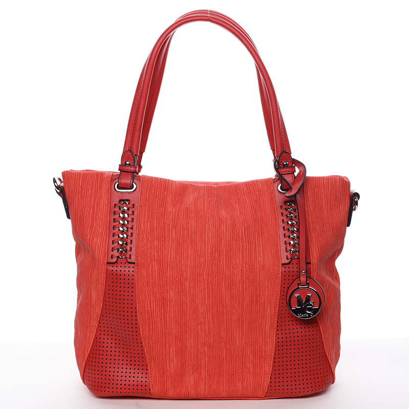 Exkluzívní dámská kabelka přes rameno červená - MARIA C Nevaeh