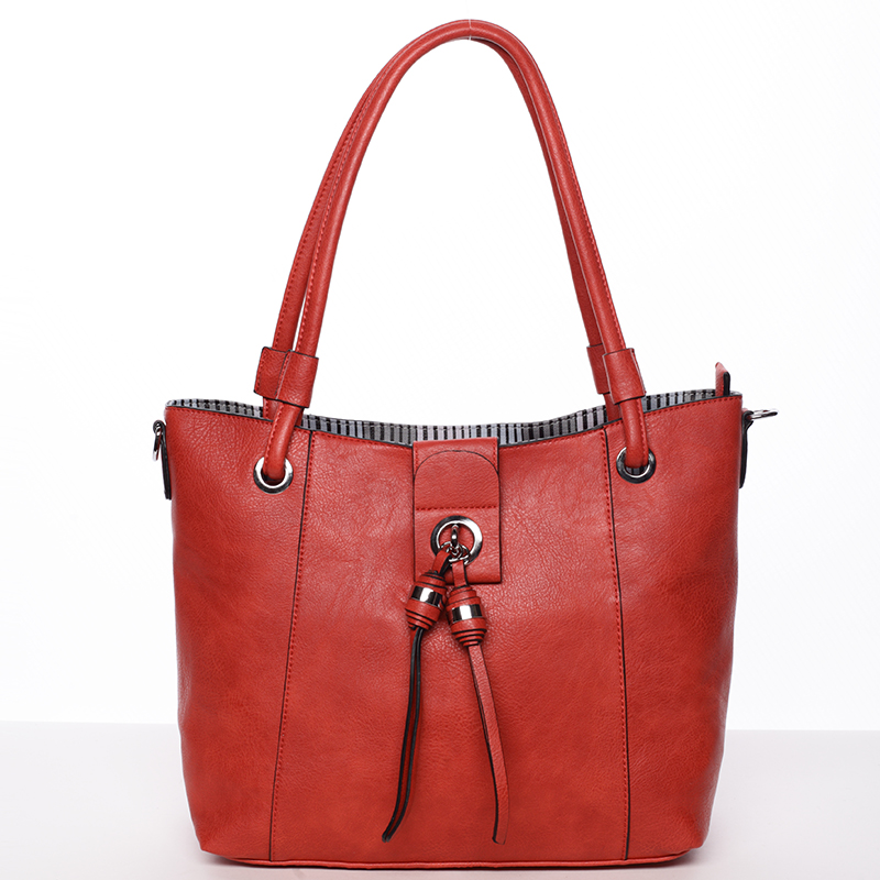 Módní dámská kabelka přes rameno červená - MARIA C Deborah