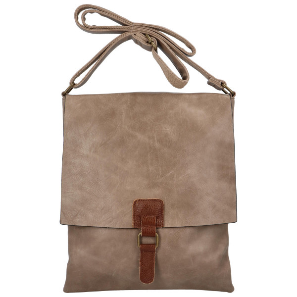 Dámská crossbody kabelka světlá taupe - Paolo Bags Elvíra