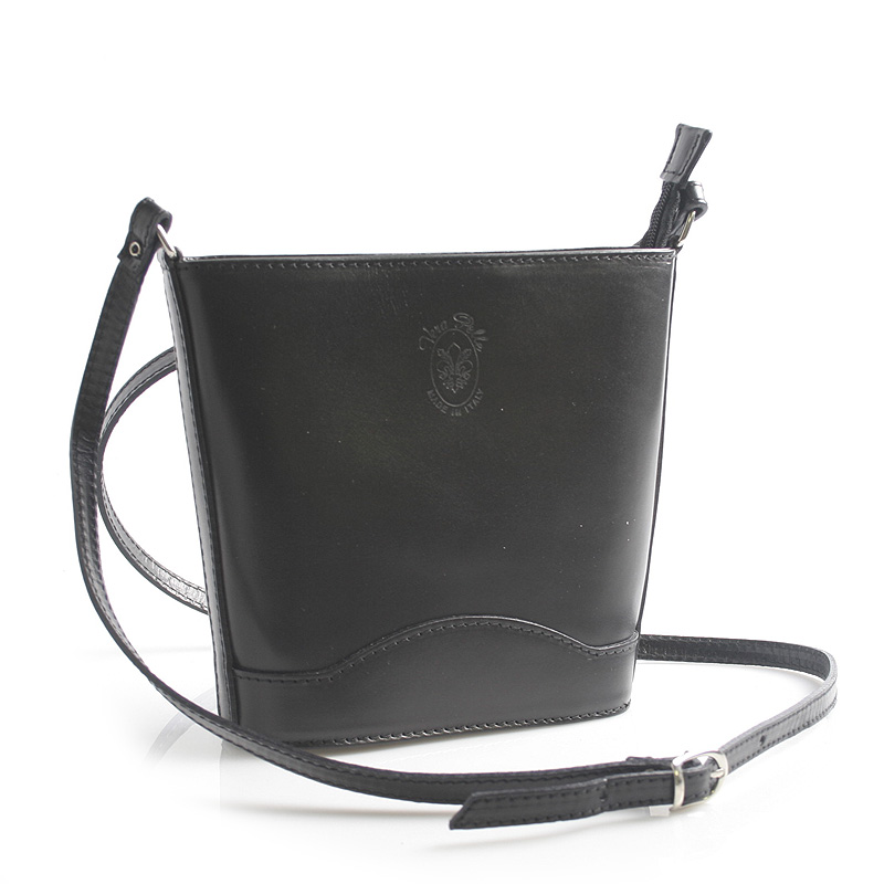 Černá kožená crossbody kabelka ItalY Bryana