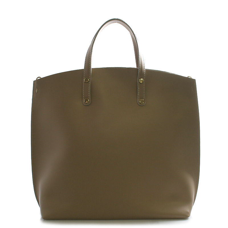 Khaki kožená kabelka do ruky ItalY Sydney