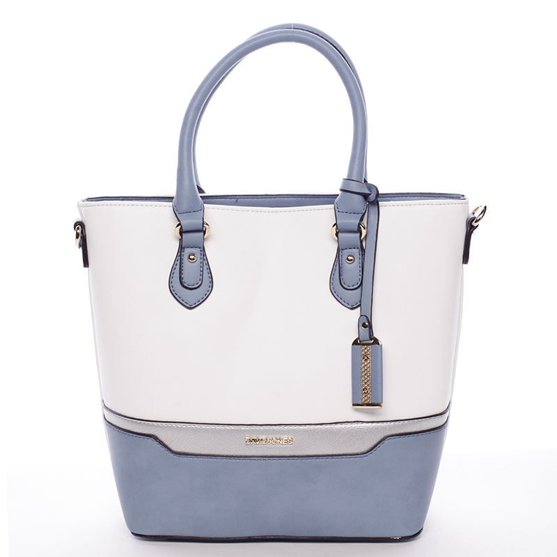 Dámská letní kabelka bílo tyrkysová - David Jones Amelia