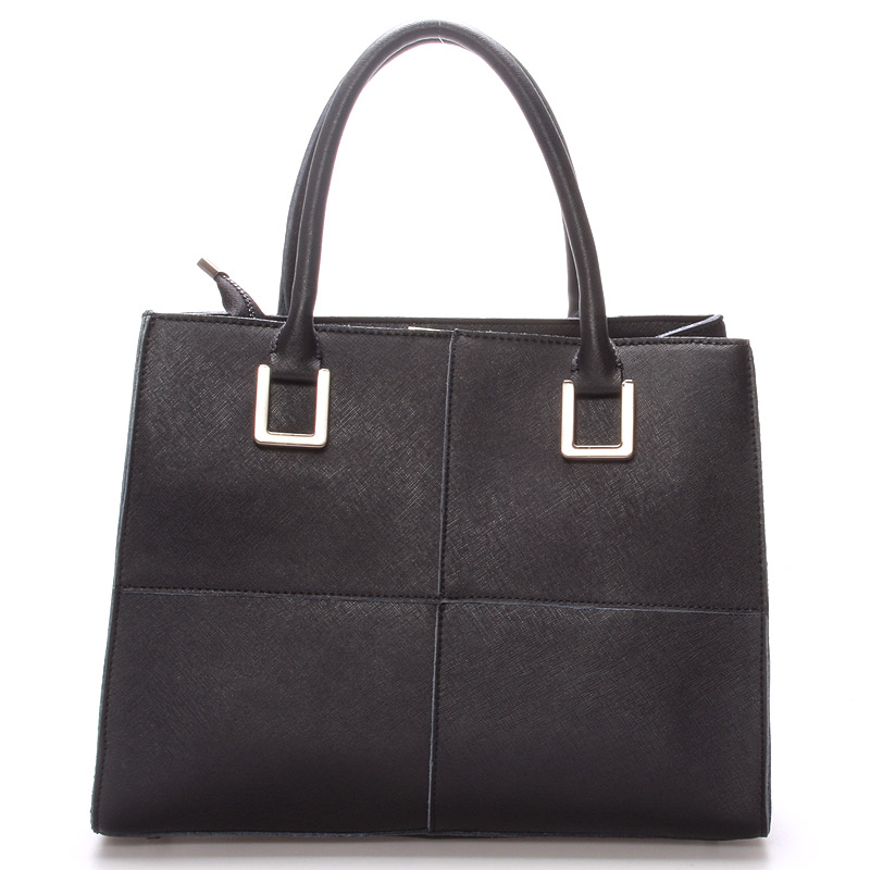 Luxusní dámská kožená kabelka černá - LEESUN Sofia