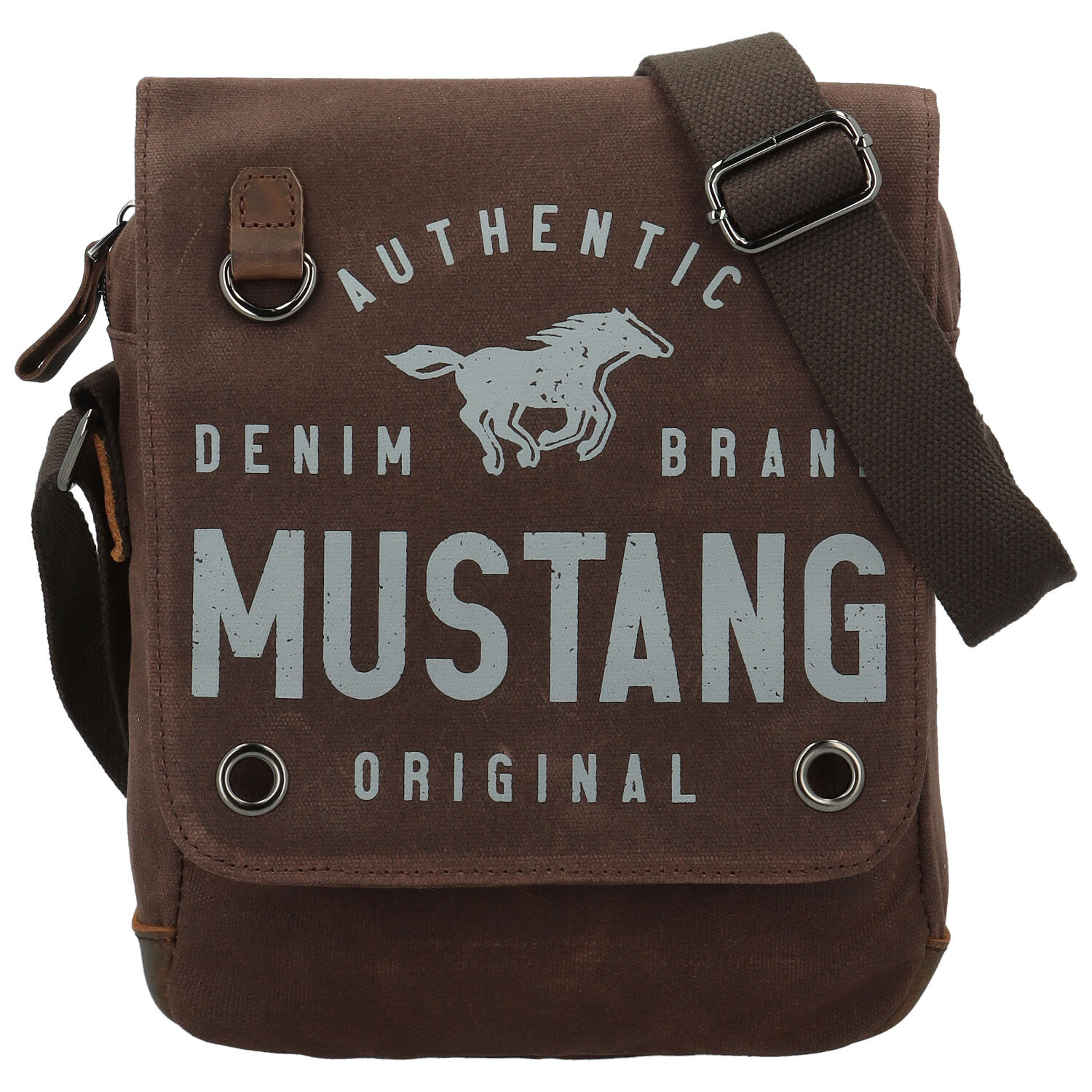 Pánská crossbody taška hnědá - Mustang Roger
