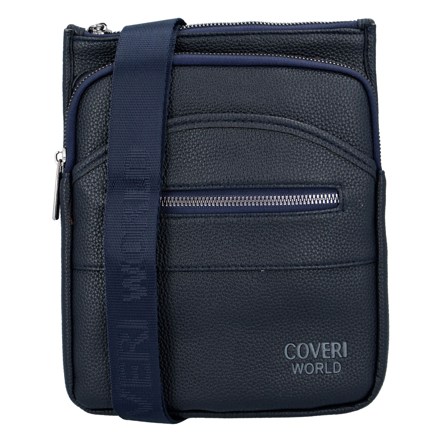 Moderní pánská crossbody taška modrá - Coveri Matthew