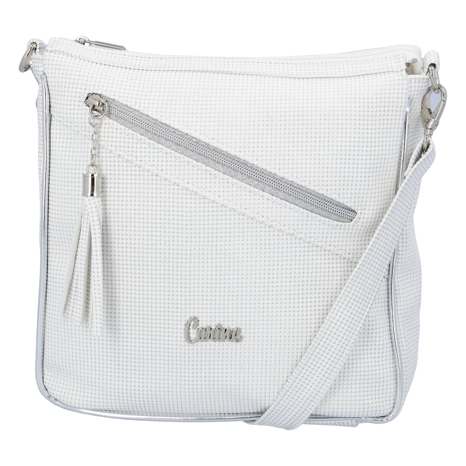 Dámská crossbody kabelka bílá - Carine C300