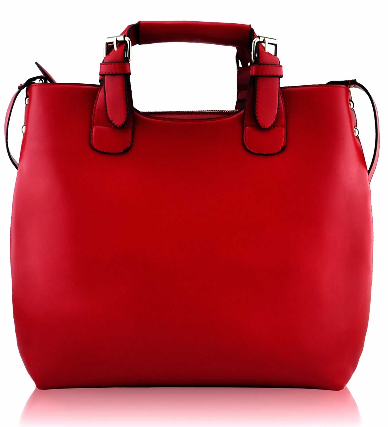 Červená kabelka L&S fashion LS00267