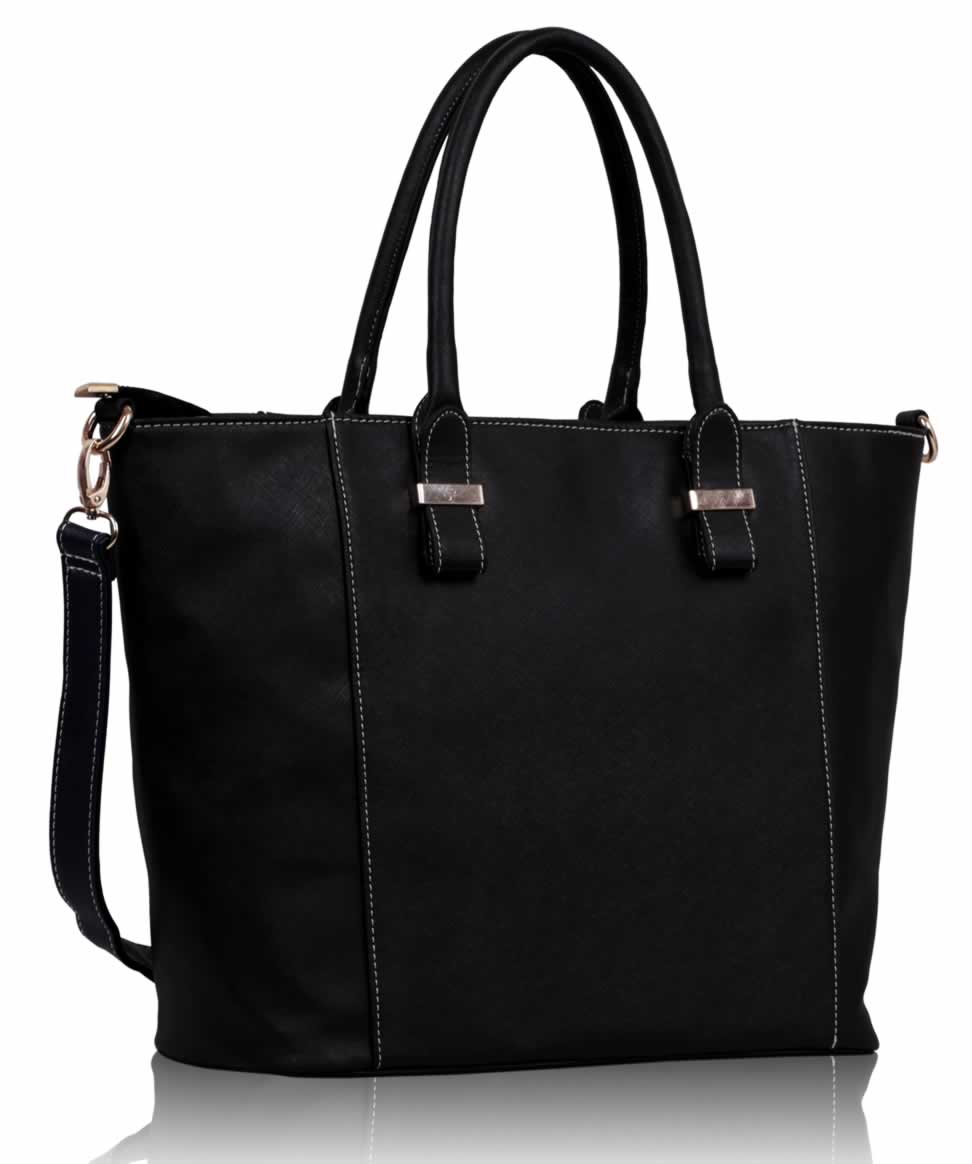 Elegantní černá kabelka LS0076A