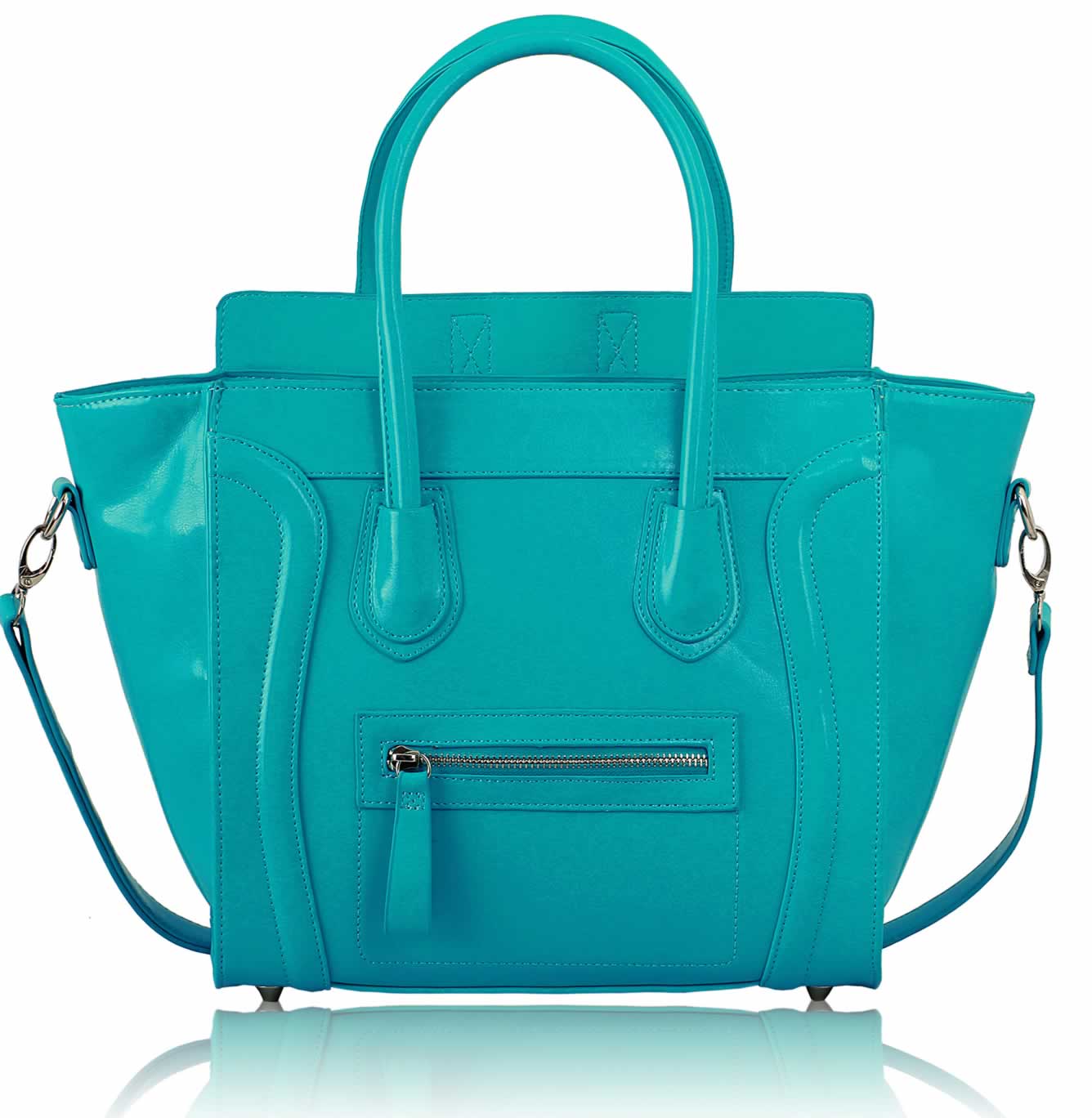 Tyrkysová kabelka ve stylu Celine LS00143A