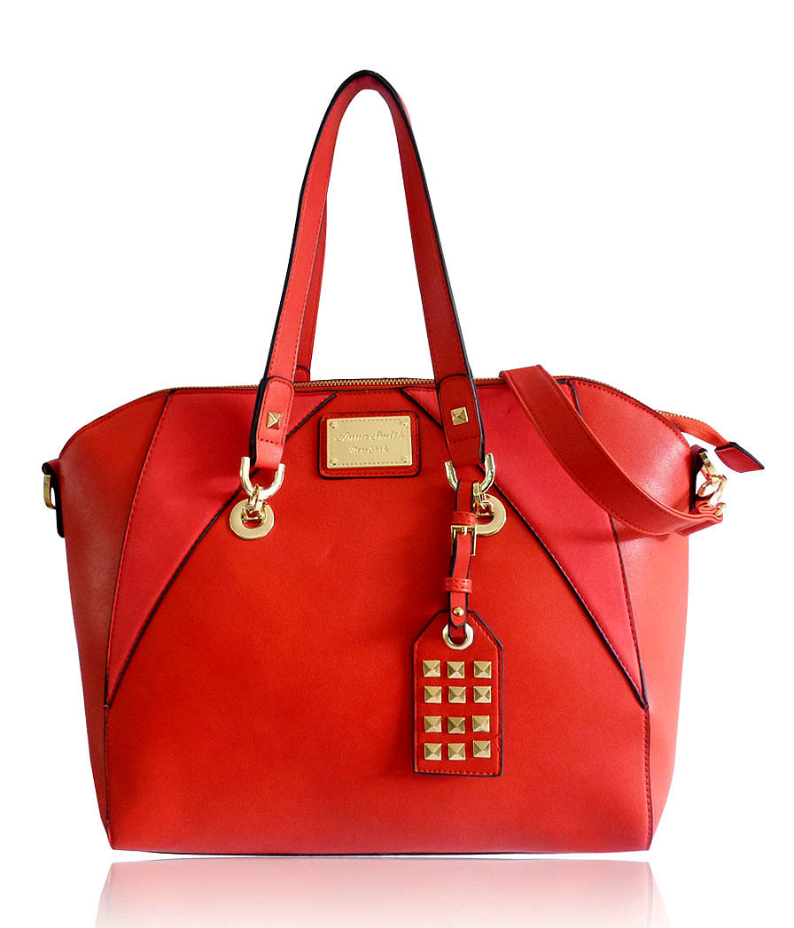 Červená elegantní kabelka Anna Smith S2149