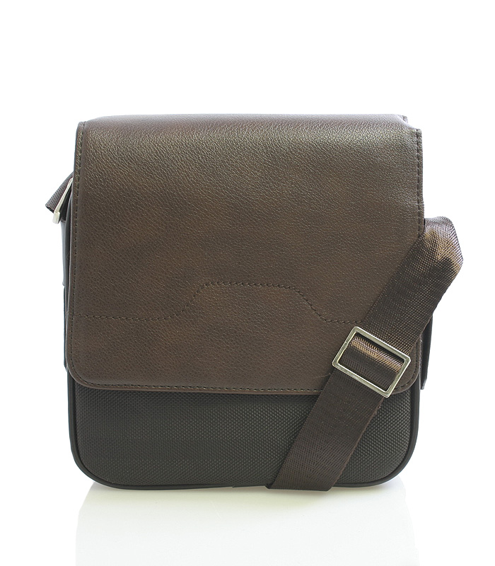 Hnědá taška na doklady přes rameno Delami 0203-2