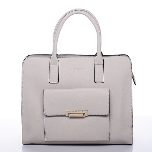 Šedá luxusní kabelka do ruky David Jones Paris