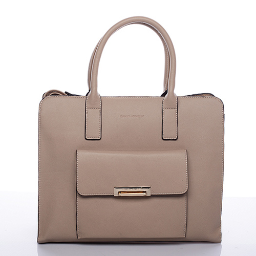 Písková luxusní kabelka do ruky David Jones Paris