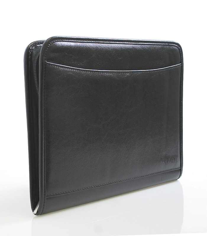 Pánská diplomatka černá s blokem na dokumenty - Cavaldi 8031