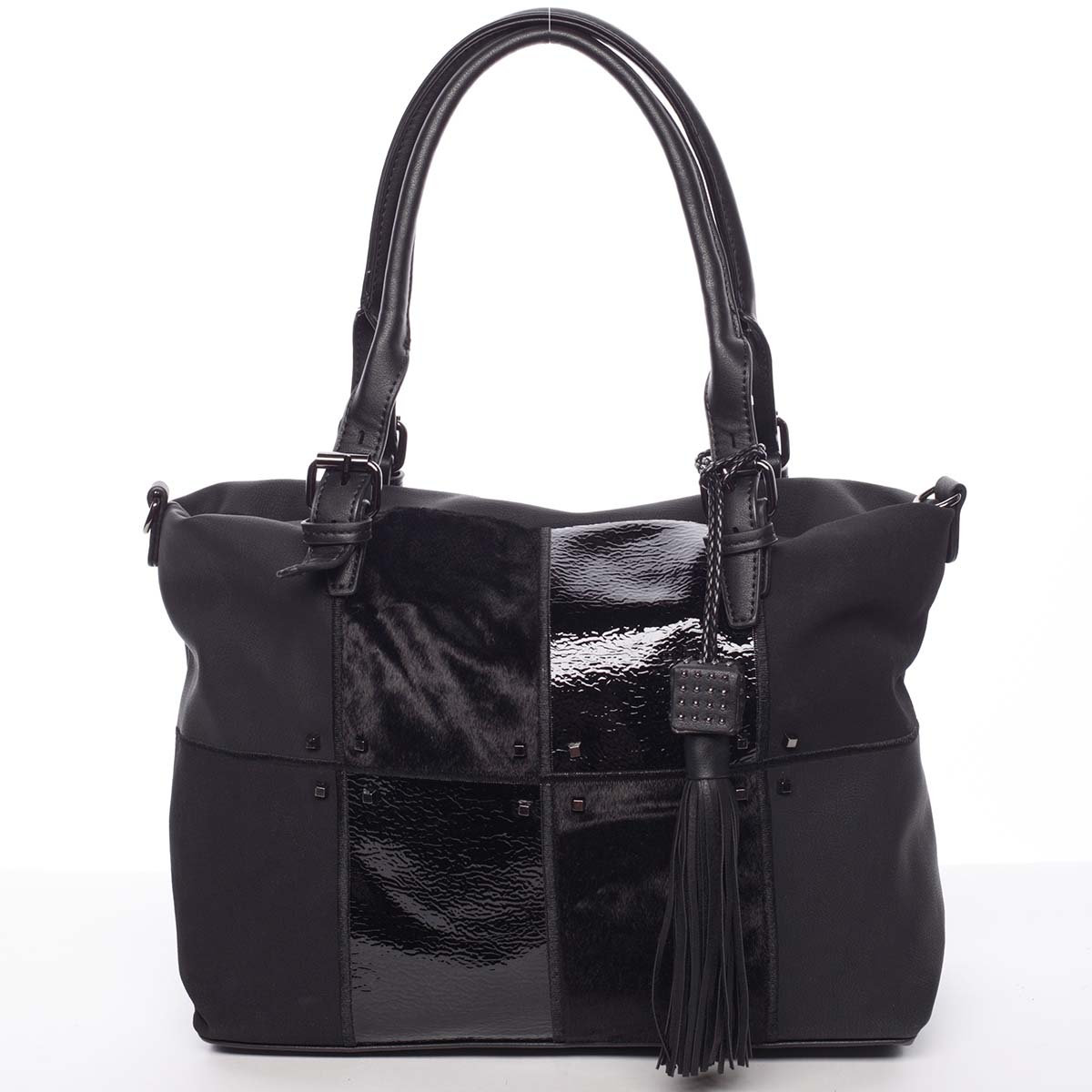 Jedinečná větší dámská kabelka černá - MARIA C Riley