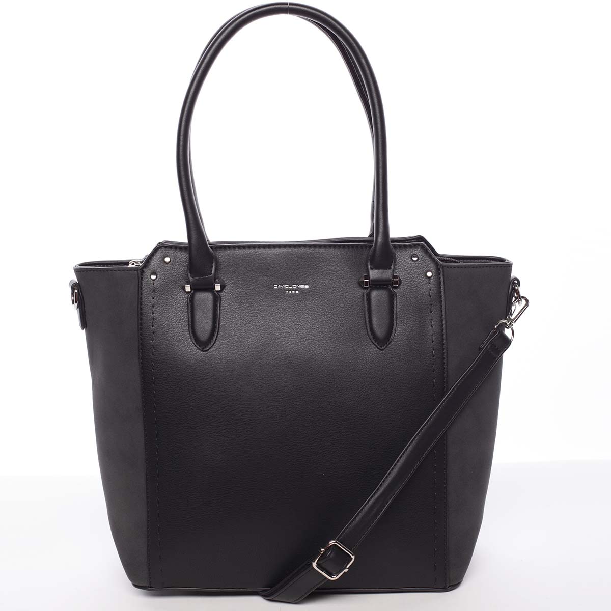 Větší dámská černá kabelka přes rameno - David Jones Pelagiana