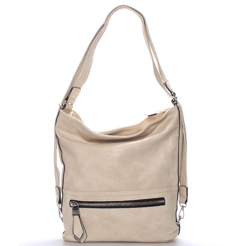 Dámská crossbody kabelka béžová - Delami Francina