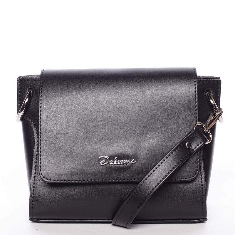 Trendy dámská crossbody kabelka černá - Delami Jasen