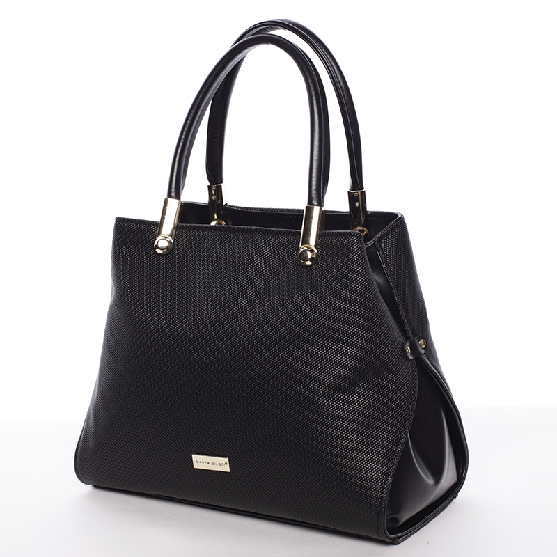 Dámská luxusní kabelka černá - Delami Laura Biaggi