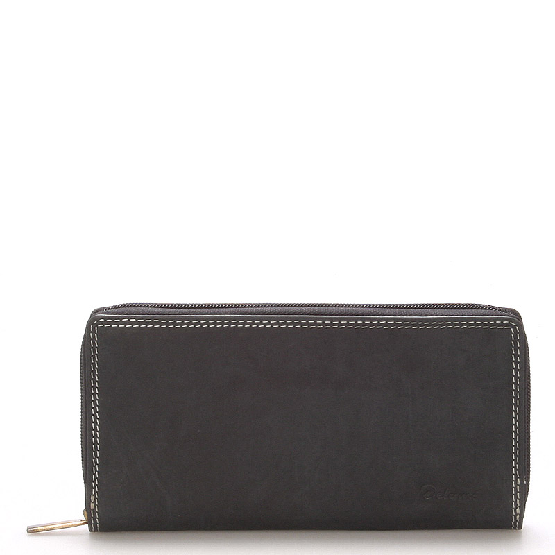 Černá dámská kožená peněženka - Delami Bah