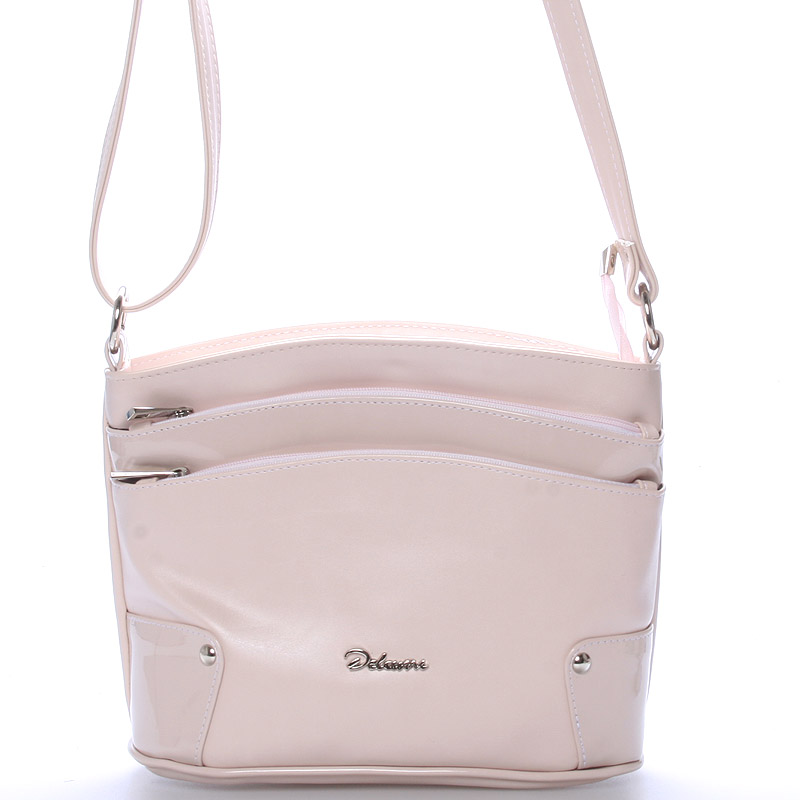 Originální crossbody kabelka růžová - Delami Lealia