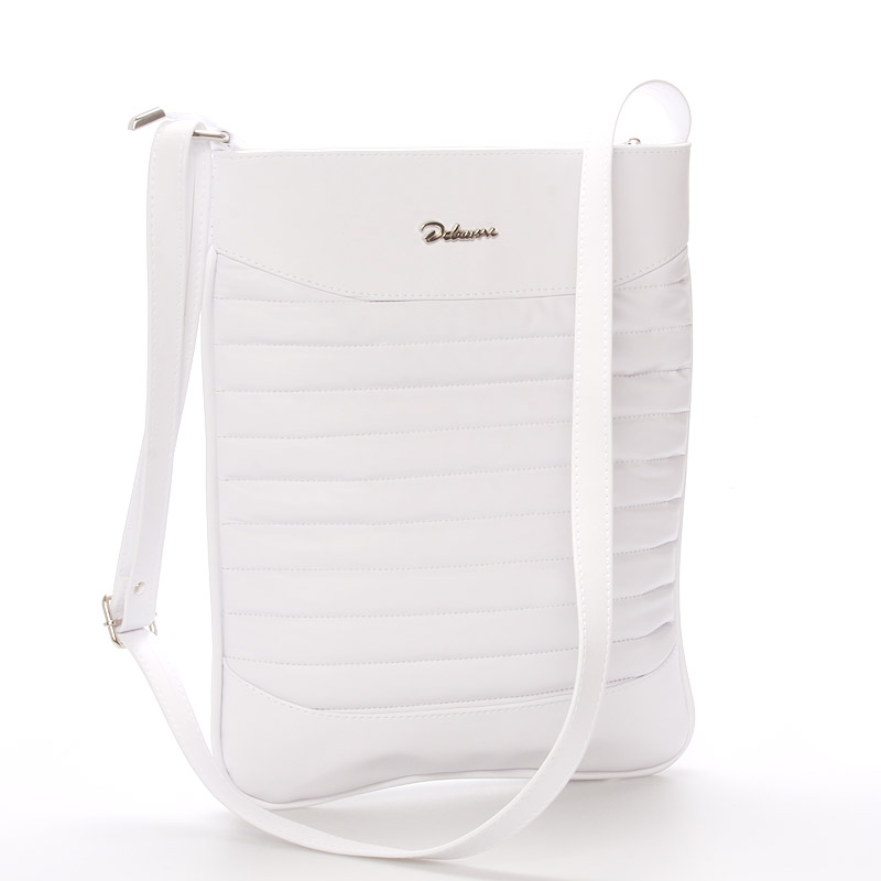 Trendy crossbody kabelka bílá - Delami Clara