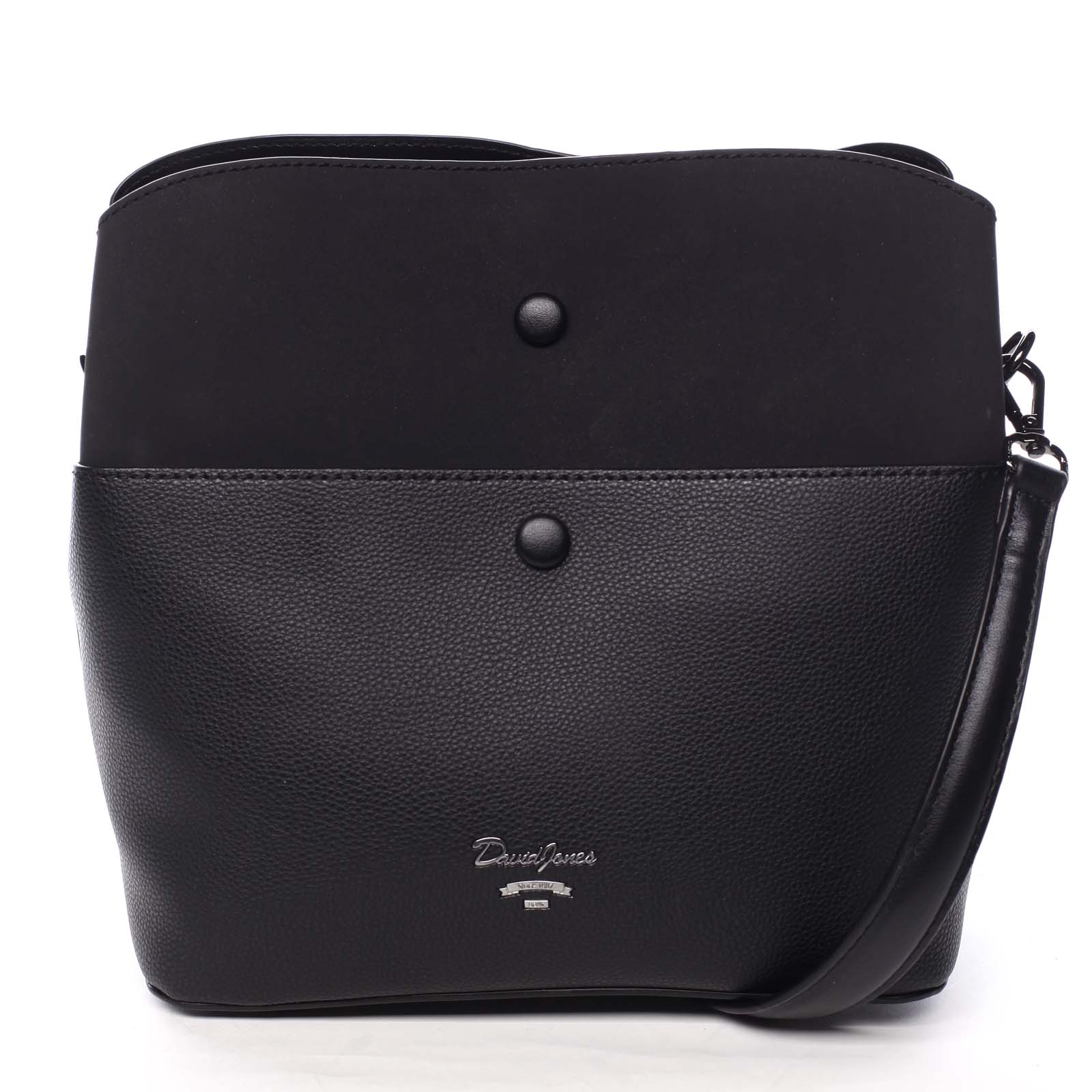 Dámská originální crossbody kabelka černá - David Jones Maud