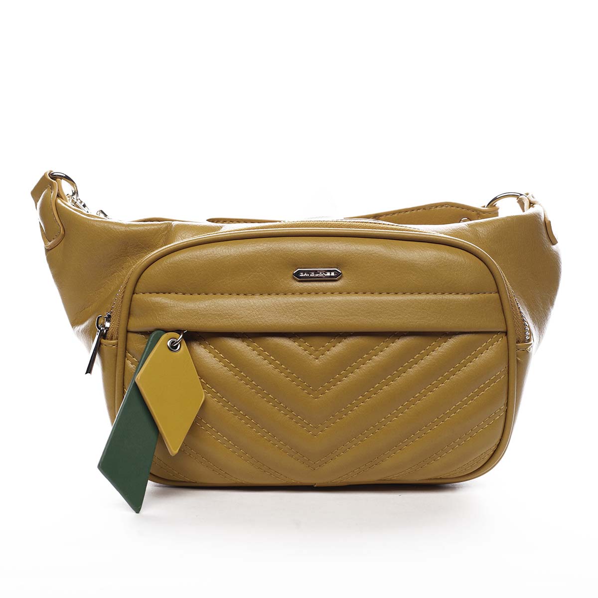 Dámská crossbody ledvinka žlutá - David Jones Ulli