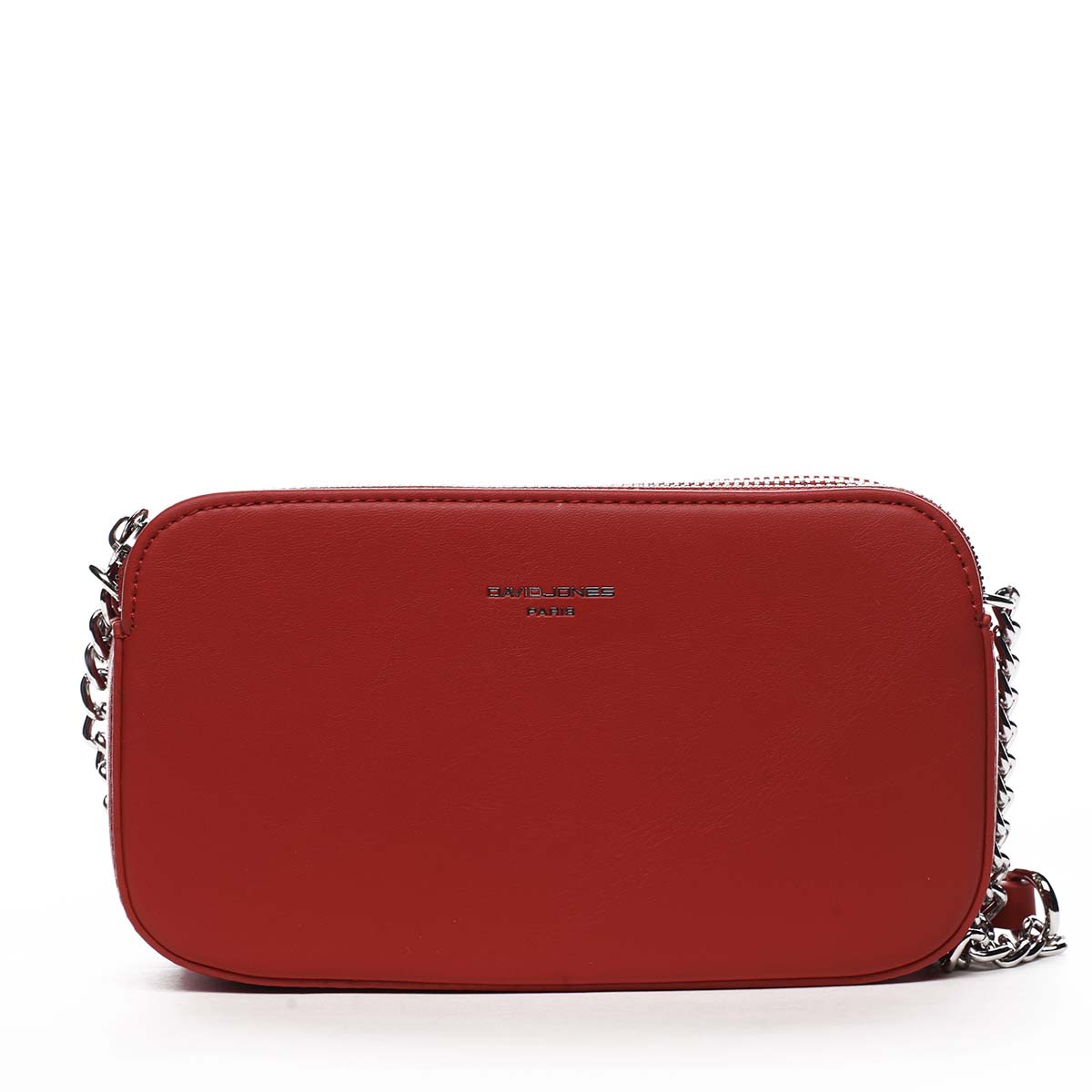 Malá dámská crossbody kabelka tmavě červená - David Jones Lily