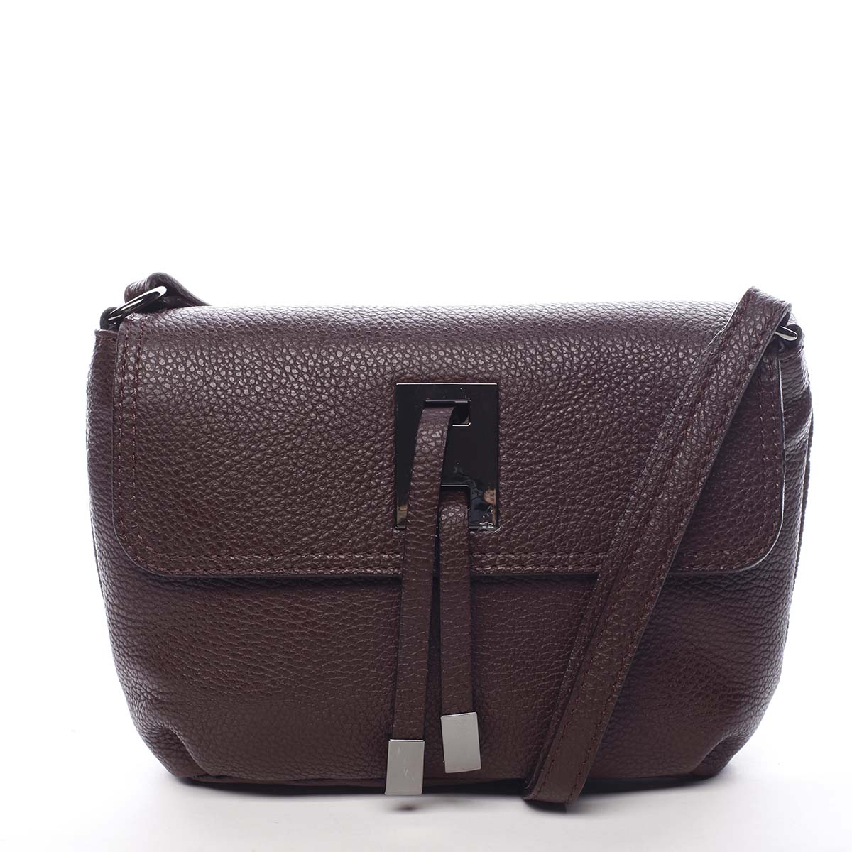Dámská kožená crossbody kabelka tmavě fialová - ItalY Porta