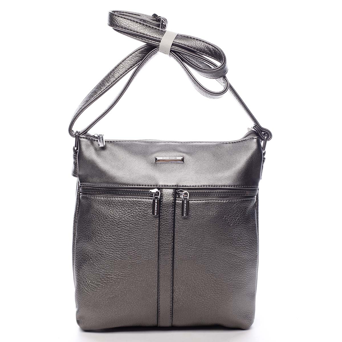 Dámská crossbody kabelka stříbrná - Silvia Rosa Jersey