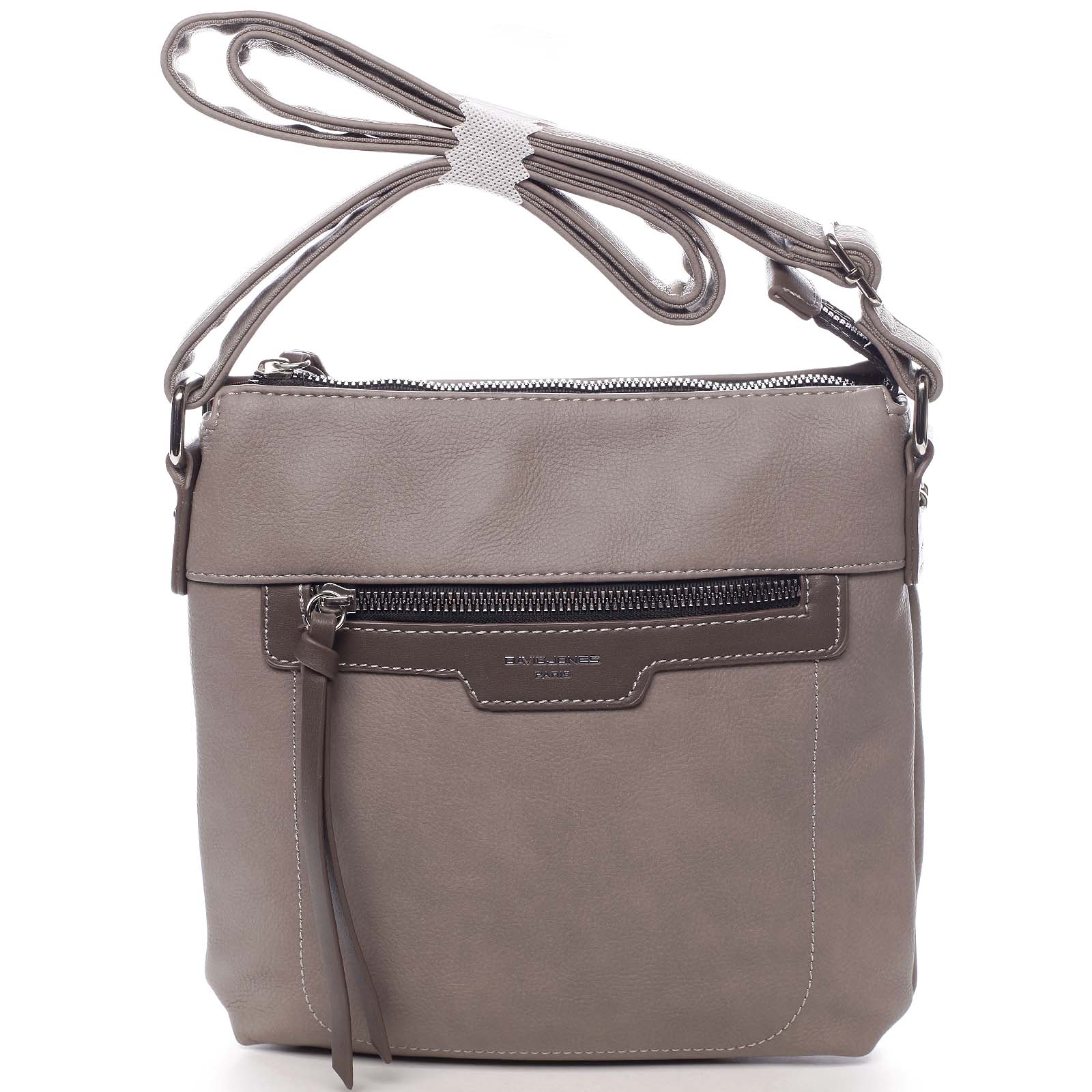 Dámská crossbody kabelka taupe - David Jones Rhona 