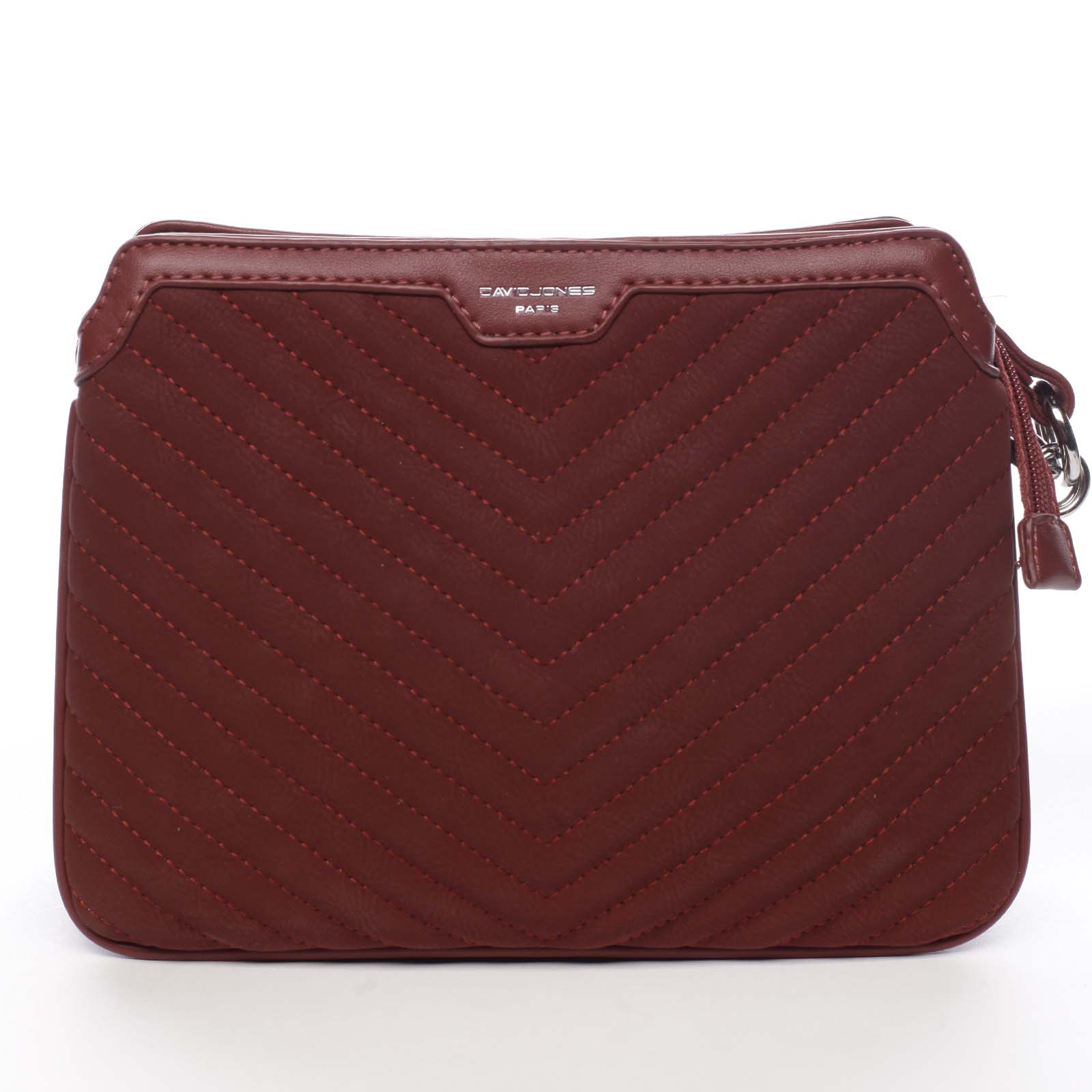 Dámská crossbody kabelka vínová - David Jones Lorena