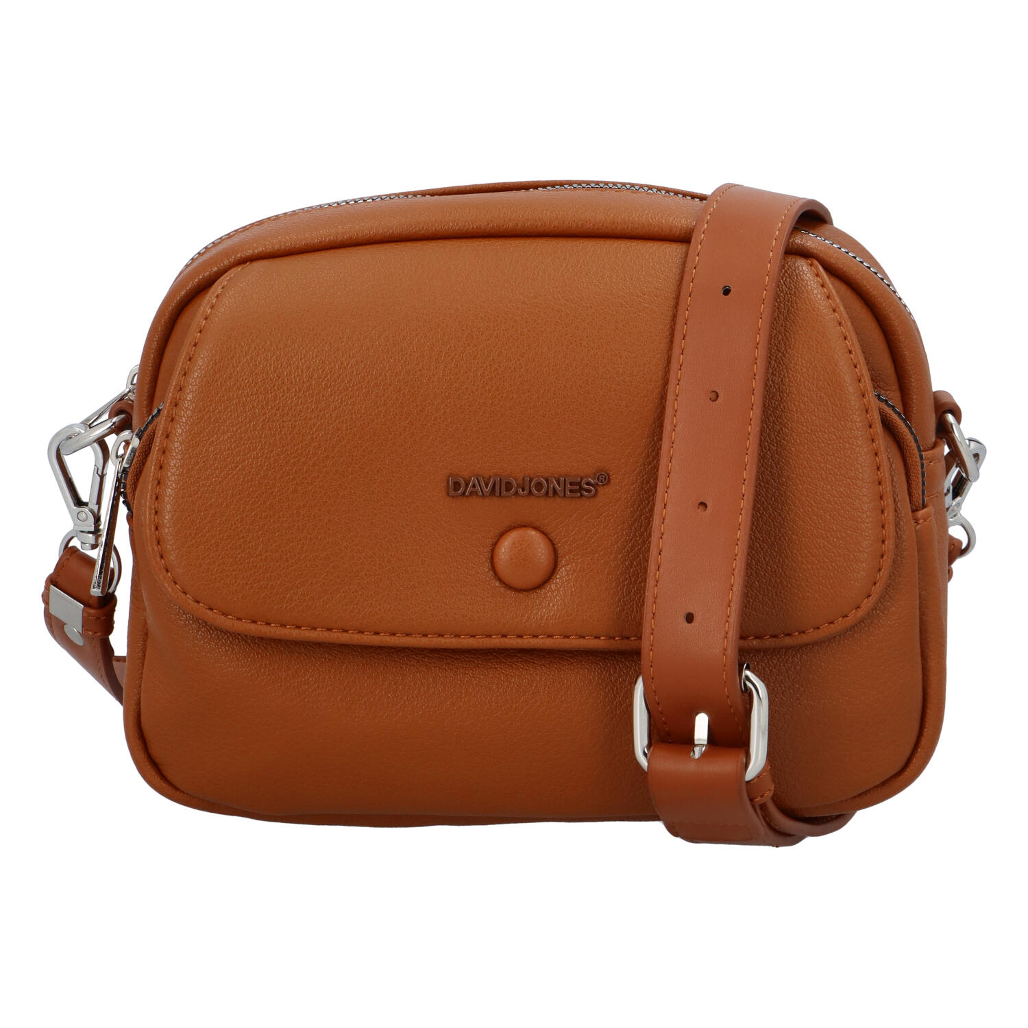 Dámská crossbody kabelka světle hnědá - David Jones Alexa