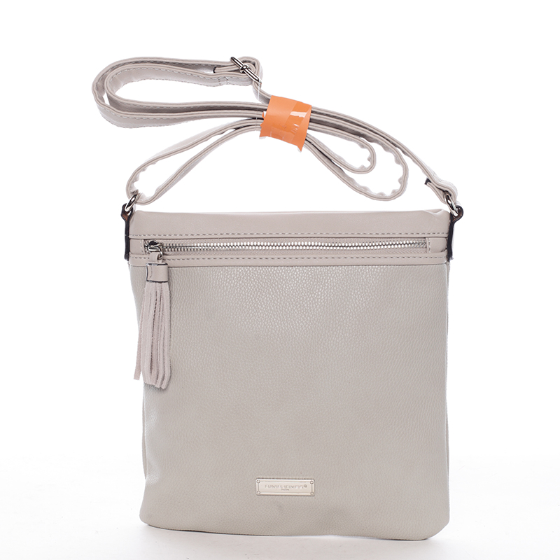 Moderní dámská crossbody kabelka tmavě šedá - David Jones Azurine