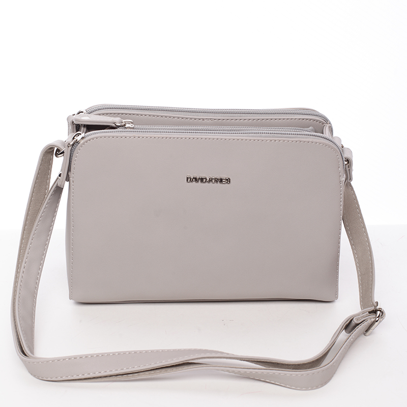 Dámská crossbody kabelka šedá - David Jones Amity