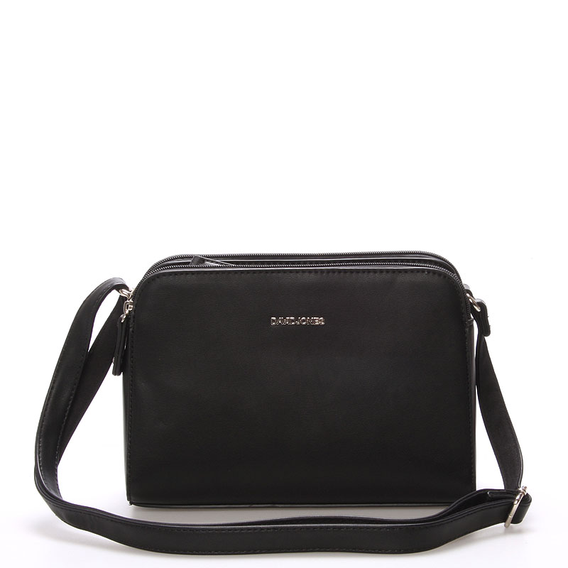 Dámská crossbody kabelka černá - David Jones Amity