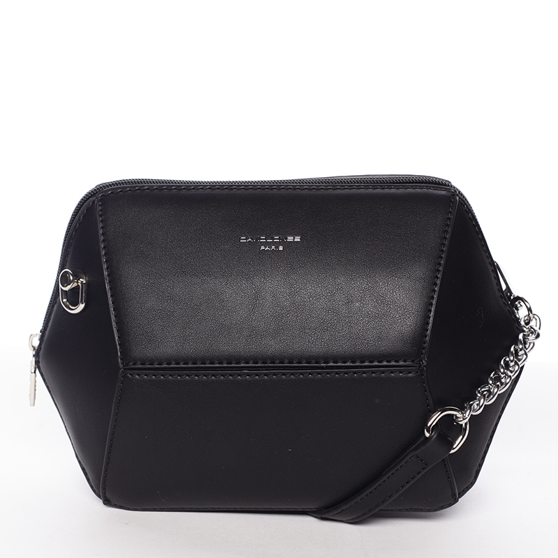 Originální malá crossbody kabelka černá - David Jones Fitte