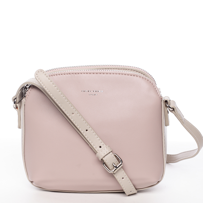 Stylová crossbody kabelka růžová - David Jones Presley