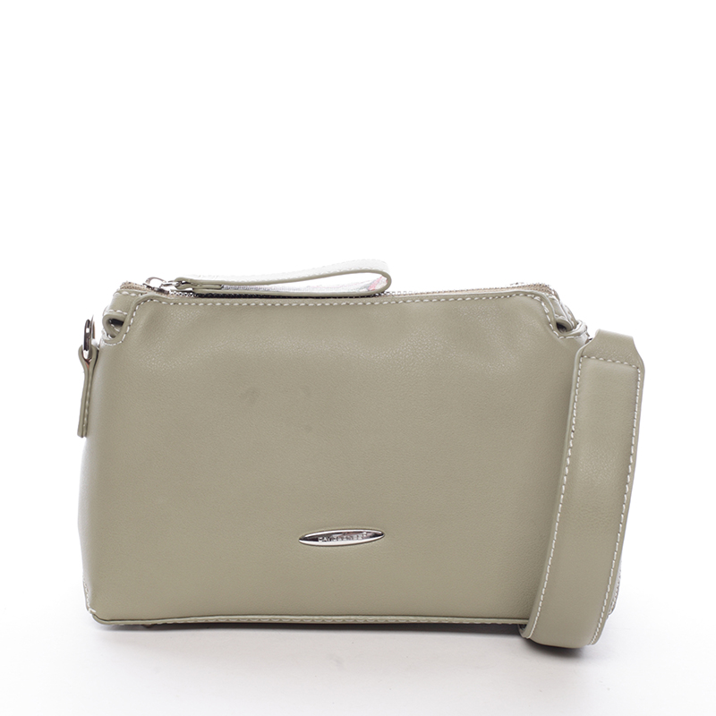 Elegantní dámská crossbody kabelka olivová - David Jones Letha