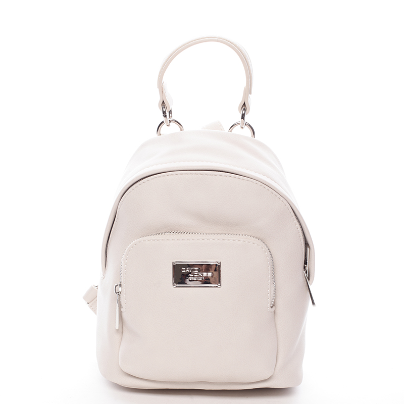 Malý dámský batůžek béžový - David Jones Zinhar