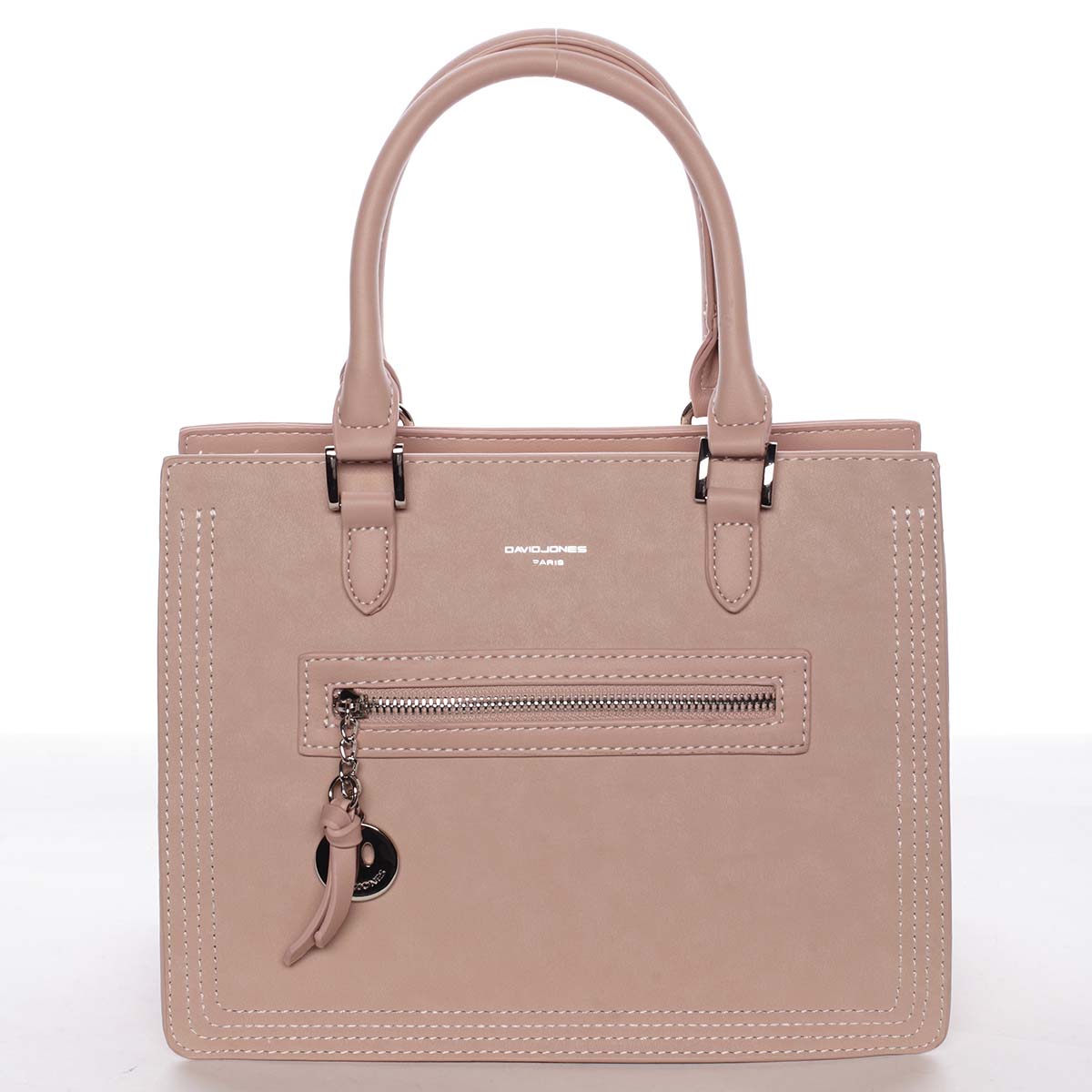 Jemná a elegantní dámská růžová kabelka do ruky - David Jones Eliana