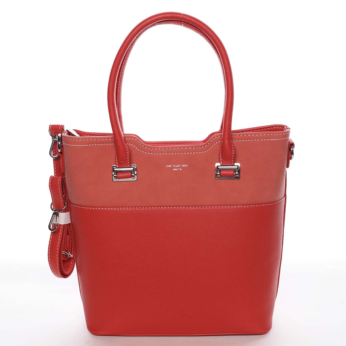 Dámská elegantní a módní červená kabelka - David Jones Sandy