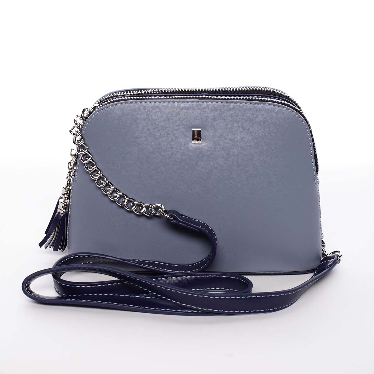 Malá elegantní doplňková crossbody kabelka modrá - David Jones Karen