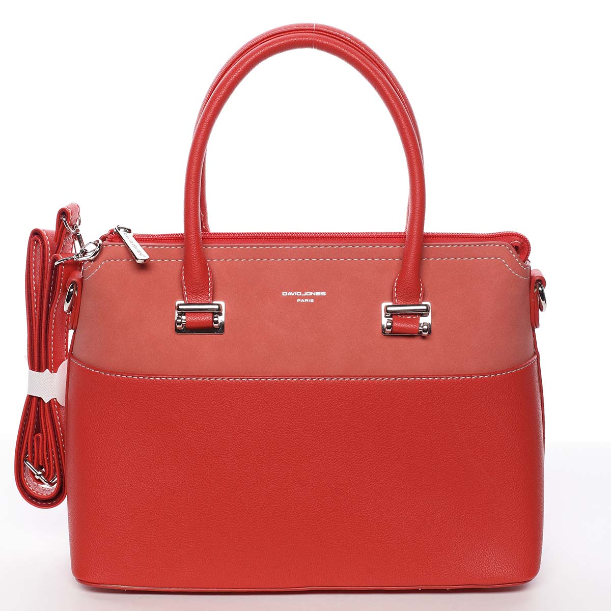 Dámská elegantní červená kabelka do ruky - David Jones Geraldine